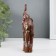Souvenir Polystone "Elephant on Long Legs, Popon with silver patterns" 15x6.5x4 cm