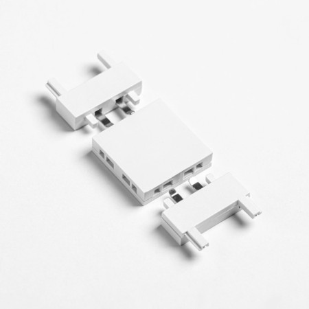Ultra-shaped Connector I-shaped white 4.6x2.6x0.6 cm-1