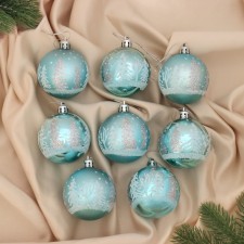 Set of balls plastic D-6 cm, 8 pcs 