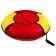 Winter Star tubing-vatter, Czech diameter 100 cm, red/yellow color