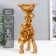 Polystone candlestick for 1 candle "roses. Trinoga" gold 20.8x7.5x7.5 cm
