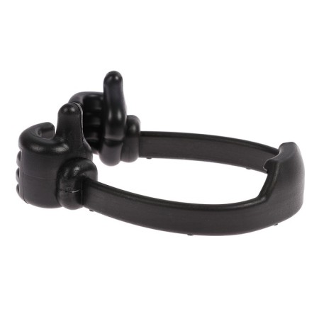 Luazon phone stand, in the form of hands, adjustable width, black-6