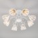 Floranse chandelier, 8x60W E27, white color