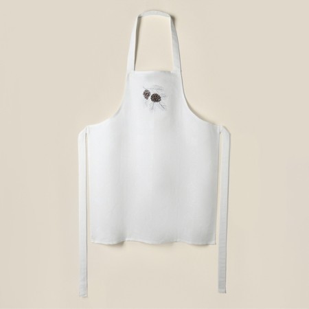 Apron kitchen with embroidery SL Home "New Year" 60x70 flax 100%-9