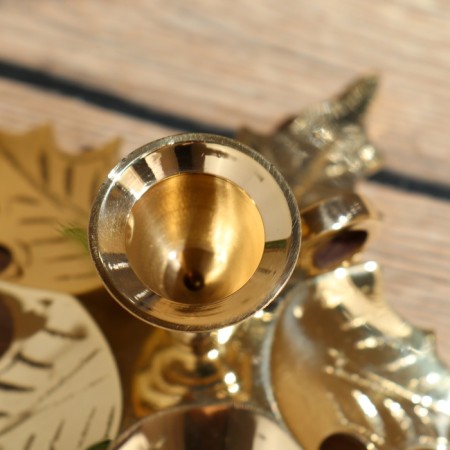 LIVS candlestick 7 cm, brass-5