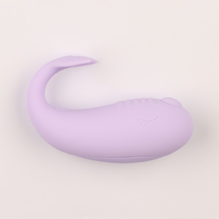 Vibro -yard with clitoral stimulation, G spot, ZU USB, App control, Soft silicone, purple 10619-1