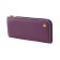 Purse with zipper Xl Purpur, matte leather, purple color