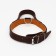 Triple leather collar, with a pen, 57 x 2.5 cm, Osh 35-45 cm, brown