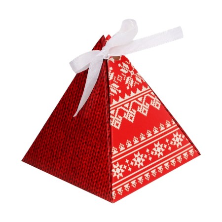 New Year. Bonbonniere, New Year's gift packaging “The Public Mood”, 7 × 7 × 7.5 cm.-1