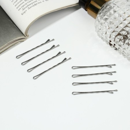 Invisibility for hair "Classic" (set of 20 pcs) relief, 5 cm, shine-1