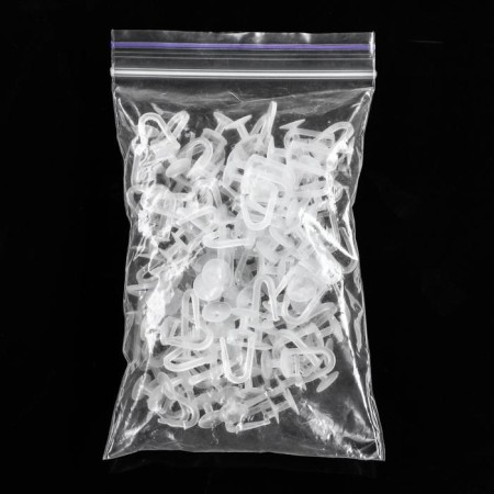 The hook for the curtains "ceiling", 30x14x10 mm, d = 10 mm, plastic-3