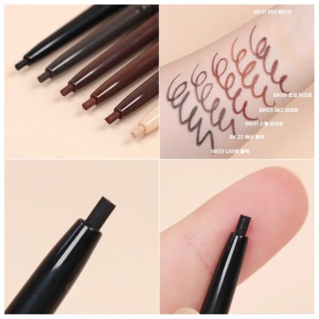 Eye -shaped eyeliner Eco Soul PowerProof Super Slim Eyeliner BK01 Black 0.1 g-1