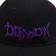Men's cap with a straight visor Demon, black color, mesh, rr 56
