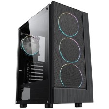 Formula F-33RGB case, without BP, ATX, MIDI-Tower, Black