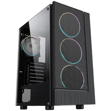 Formula F-33RGB case, without BP, ATX, MIDI-Tower, Black