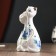 Souvenir ceramics "Two cats with a kitten" 13x8 cm