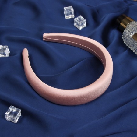 Hair cap "Jeannette" classic gloss, 3 cm, pink