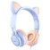 Hoco W36 headphones, wired, invoices, microphone, 1.2 m, blue