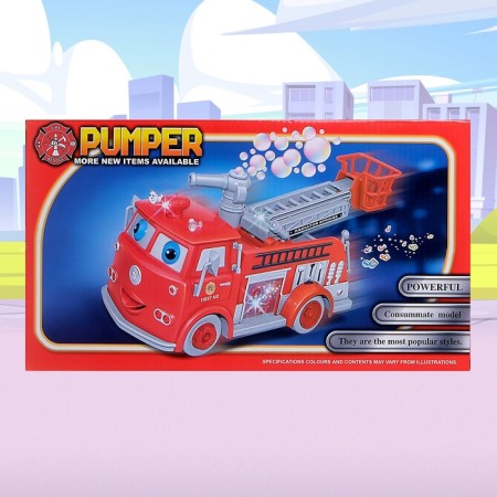 The Fire Service machine with soap bubbles, light and sound effects, works from batteries-6