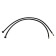 Flexible eyeliner for the Zein English mixer, nylon, 1/2 ", M10, 80 cm, set 2 pcs., Black