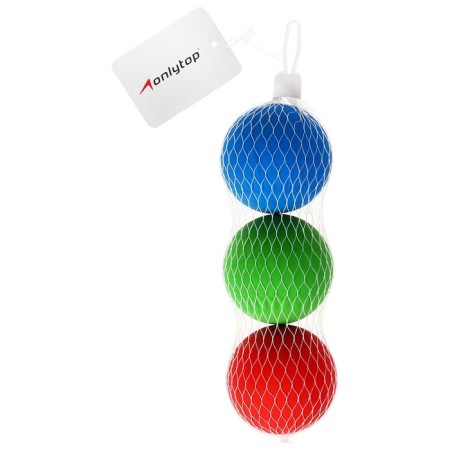 A set of balls for large tennis Onlytop, 3 pcs., Mix color-3