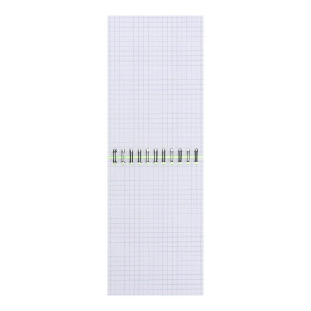 Notepad for spirals A6 80 sheets, cage, Erichkrause "Motion" Plastic Cover Silkography, Blok Offset Beliece 100%, Green-2