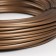 Smooth artificial rattan 6 mm 100 m half a pipe (metallic bronze)