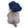Soft toy "Basik in jeans cap", 22 cm