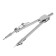 Metal compass in a plastic pencil case 110 mm, with barrels