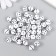 Beads for creativity Plastic "White Playing Cube" Black Points set 20g 0.8x0.8x0.8 cm 78118