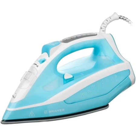 Iron Brayer BR4000, 2600 W, ceramic sole, 25 g/min 360 ml, turquoise