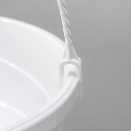 Street Kashpo with basal watering "Malva", 4.7 liters, white color, suspension as a gift-5