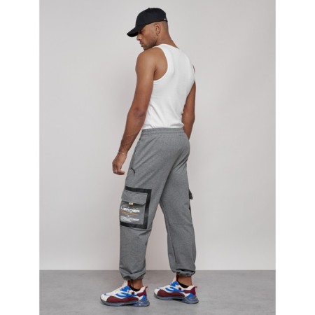 Sports male pants, size 48, gray color-23