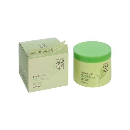 Facial Cream Welcos Green Tea Control Massage Cream, 300 g-1