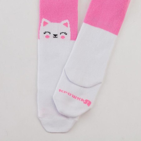 Pantyhose crumb I am a "cat", pink color, height 68-74 cm-3