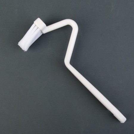 Brush with a curved handle of a share, 20 cm, color mix-4