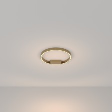 Светильник потолочный Maytoni MOD058CL-L25BS3K, 1хLED, 25Вт, 40х40х3,5 см, 1200Лм, цвет латунь