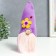 Interior doll "Dwarf in a cap with a flower and God's cow" 25x8x6 cm