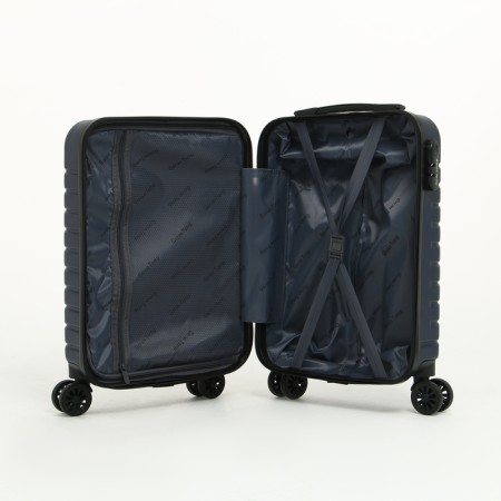 Small suitcase 18 "on lightning, code castle, 4 wheels, blue color-7