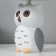 Lamp children's ceramics "Owl" 1x40W E14 gray 20x20x32.5 cm Risalux