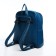 Women's backpack of artificial leather with lightning, 2 pockets, blue color