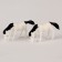 Miniature Puppet "Horse", set 2 pcs., Size 1 pc. - 4.5 × 2.5 × 1 cm, white color