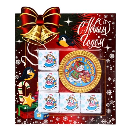 New Year's set of figure chocolate, 55g-3
