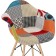 Wooden chair multicolor array of wood/metal/fabric, colored 64x60x83 cm