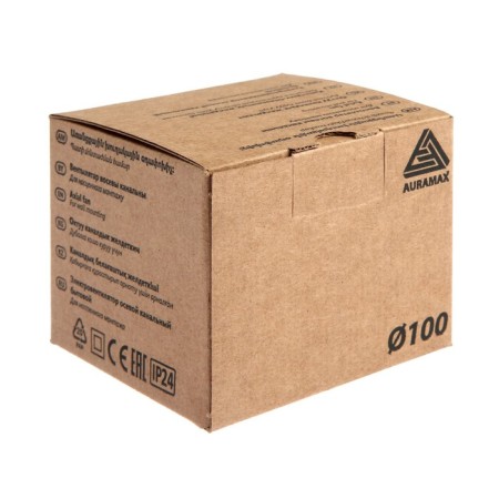 Exhaust fan Auramax VP 4, 103x103 mm, D = 100 mm, 220 V, 14 W, 35 dB, channel-4