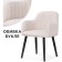 Chair on the Halls Halls Lamb 19 Metal/Building Builder, Black/Beige 62x62x85 cm