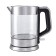 Electric kettle KitFort KT-617, glass, 1.5 l, 2200 W, auto shutdown, silver