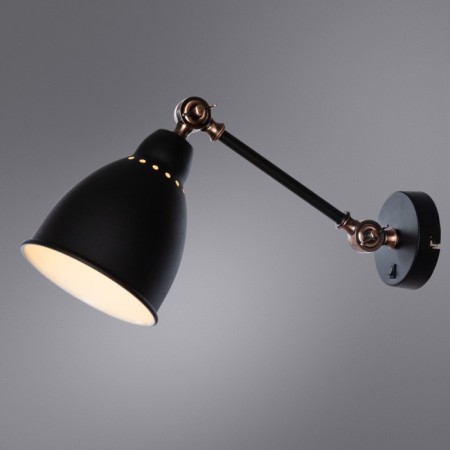 Bra Braccio, 1x60W E27, black color-1