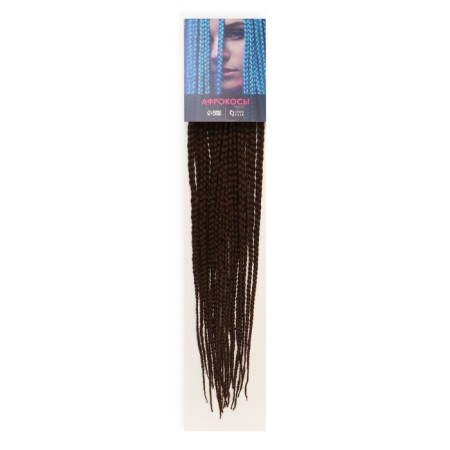 SIM-BRAIDS AFROKOSOS, 50 cm, 18 strands (CE), Dark Breeding color (#8)-2