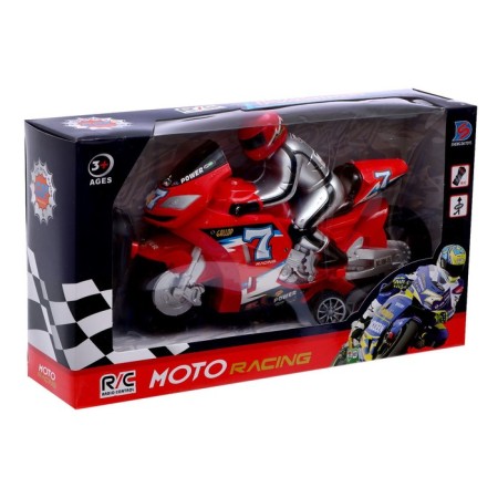 Radio -controlled motorcycle "Sportbike", works on batteries, red color-5